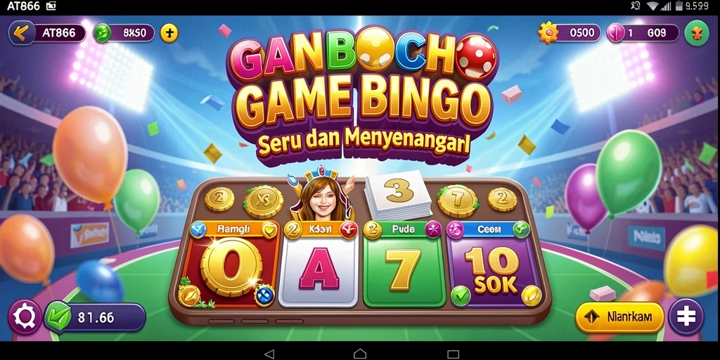 Screenshot gameplay Bingo yang menarik dan interaktif.