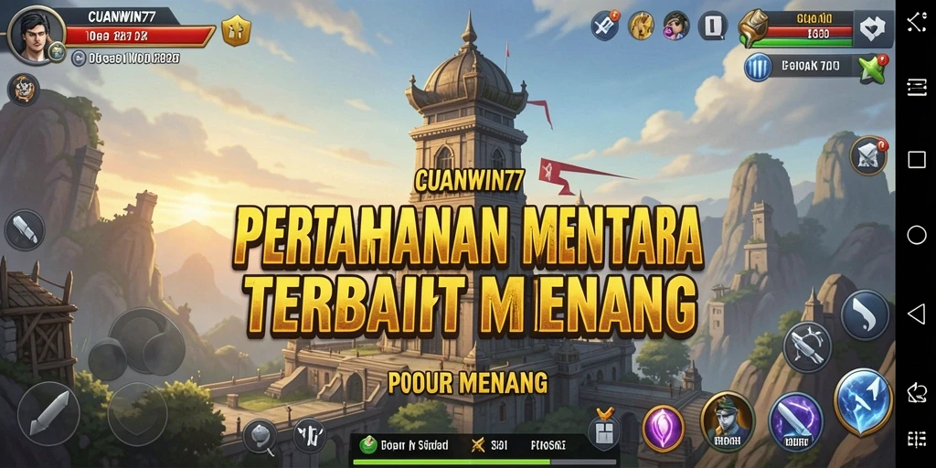 Gameplay menegangkan CUANWIN77 dalam pertahanan menara.