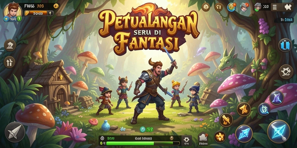 Screenshot gameplay FW66 menunjukkan aksi petualangan seru dan menakjubkan.