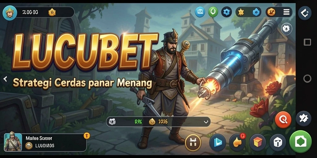 Tampilan gameplay strategis LUCUBET yang menegangkan dan mendebarkan.
