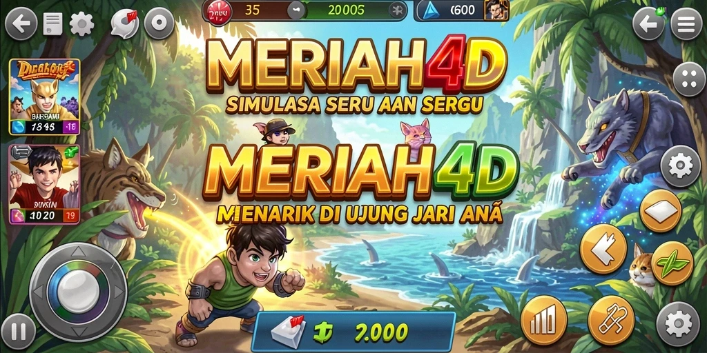 Tampilan gameplay MERIAH4D dalam aksi simulasi yang mendebarkan.