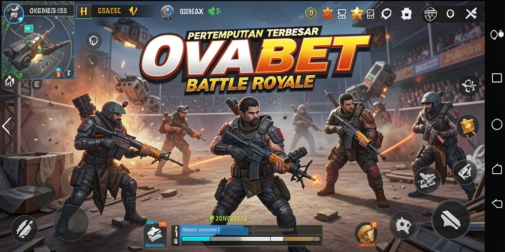 Gameplay seru dalam pertempuran Battle Royale OVABET.