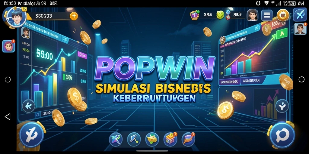 Screenshot utama POPWIN menampilkan pengalaman seru bermain game Tycoon.