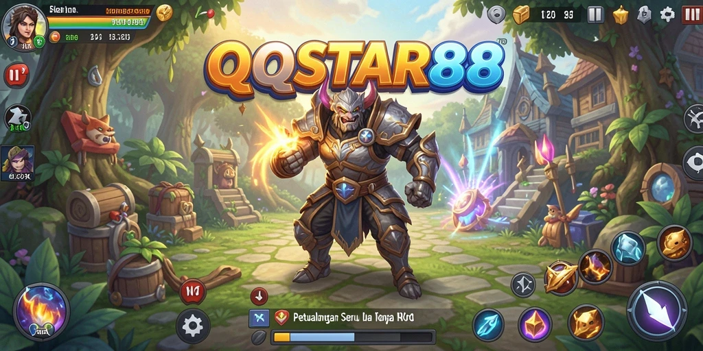 Tampilan gameplay RPG yang epik dan mendebarkan.