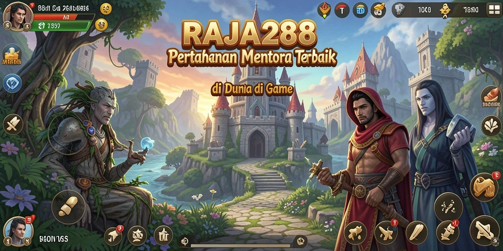 Tampilan menarik gameplay RAJA288 dalam Tower Defense.