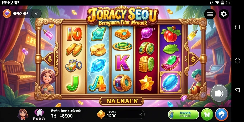 Tampilan mengesankan dari gameplay Slot di RP62RP.