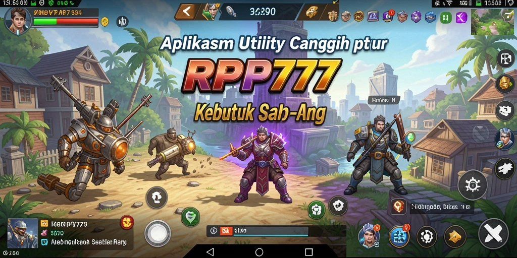 Tampilan antarmuka RPRP777 yang mudah digunakan dan intuitif.