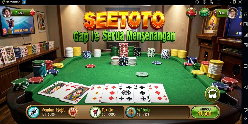 Gameplay seru SESETOTO dalam permainan Gaple.