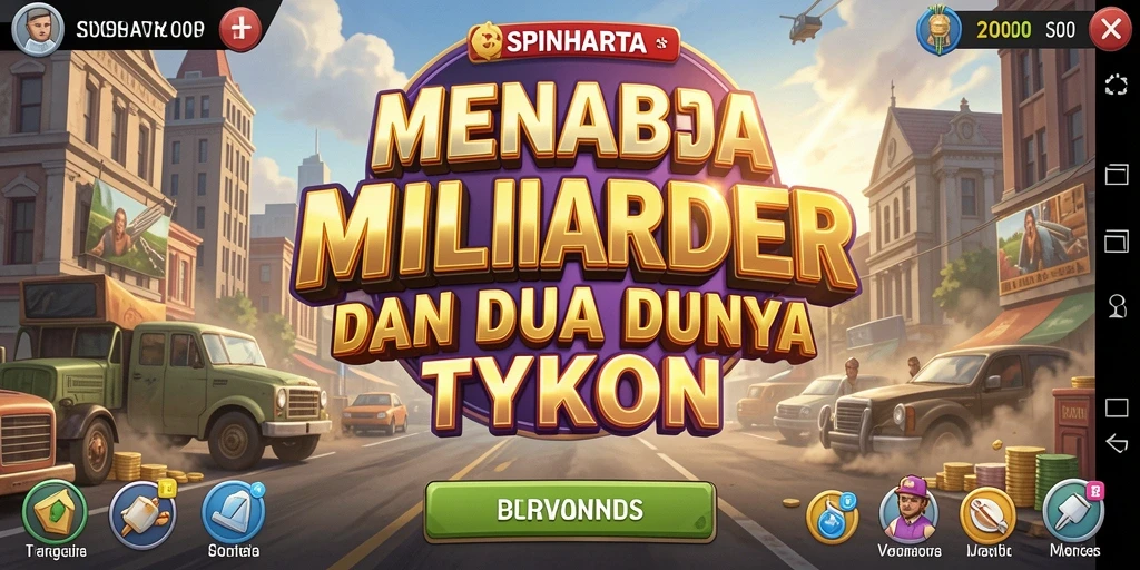 Tampilan gameplay SPINHARTA yang menarik dan interaktif.