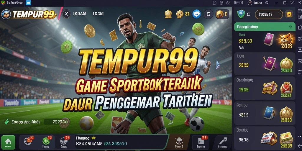 Tampilan screenshot utama TEMPUR99 menampilkan antarmuka penggunanya yang menarik.