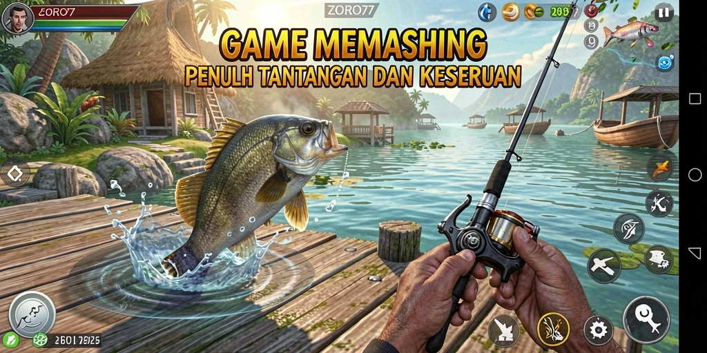 Gameplay menarik di ZORO77 menampilkan pengalaman memancing yang seru.